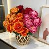 Yousheng Artificial Rose Bouquet 7 Head Realistic Fake Flower Home Office Wedding Party Table Centerpiece Indoor Outdoor Faux Bloom