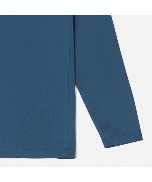 BANGBANG Unisex Polymesh Half-Zip Long Sleeve Tee (Ntmt14)