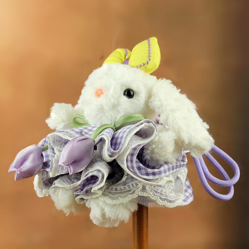 Plush Bunny Keychain With Short Plush Material For Kids And Teens