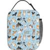 Insulated Lunch Box for Girls Kids Women Dog Lunch Box for Work,Picnic,School,Travel,Hiking,Beach or Fishing Polyester Pet Animal I Love Dogs And