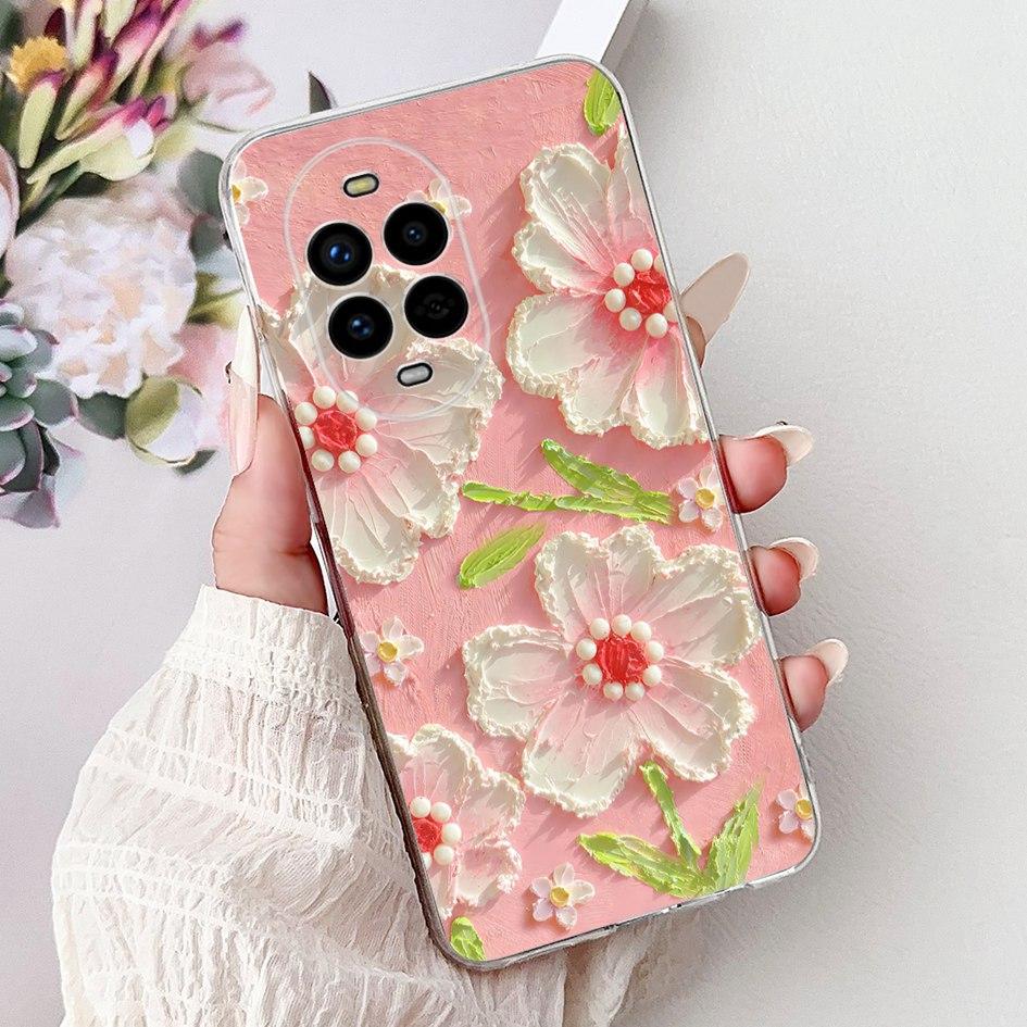 For Huawei Nova 13 Case Nova13 5G Cover BLK-AL80 Funda Popular Flower Butterfly Soft Clear Silicone Cases For Nova 13 Pro Bumper