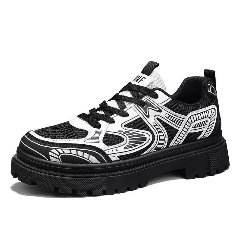 Men Casual Sneakers Shoes Anti-slip Low-top Outdoor Sports Shoes Men Lace-up Comfortable Breathable Sport Men Shoes