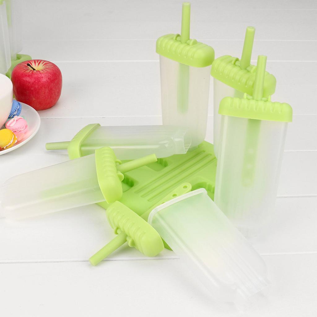 Popsicle Ice Maker Set 6 Pack Reusable Ice DIY Molds Holders Maker Fun For Kids And Adults Great Gift For
