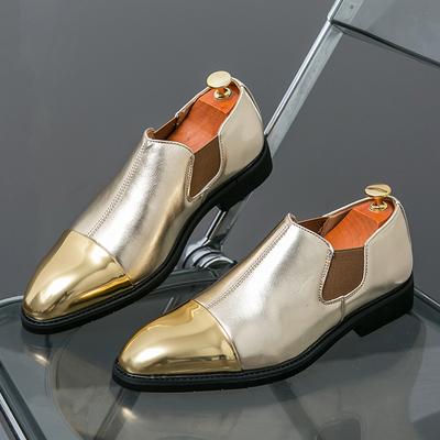 Fashion Gold Men Chelsea Boots Business Handmade Mens Short Boots Motorcycle Boots Free Shhipping Size 38-46