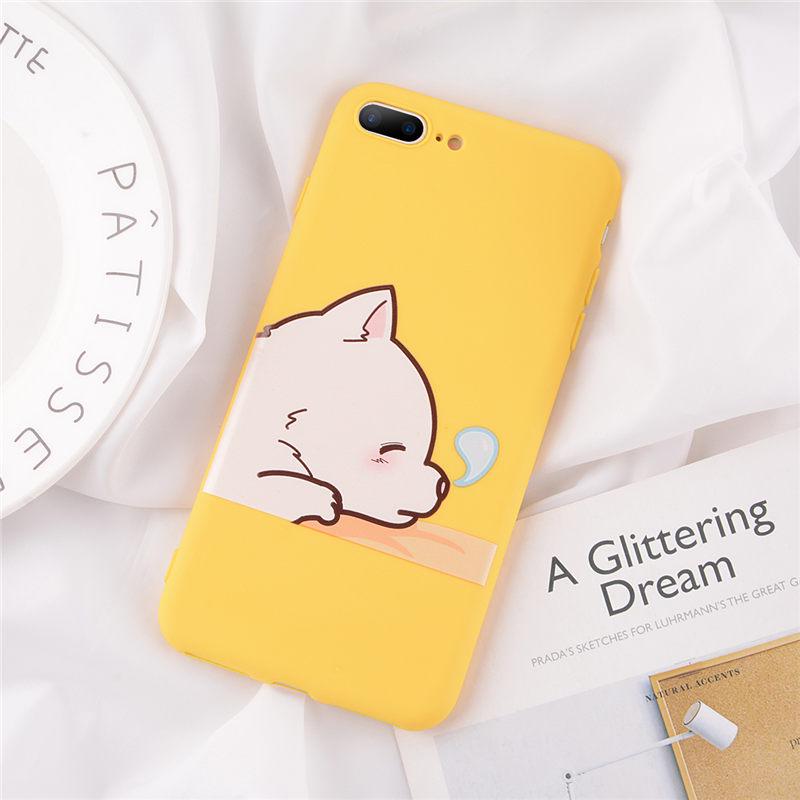 Buy Candy Color Pattern Print Back Cover For iPhone 6 6S 7 8 Plus X XR ...