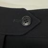 Hermes Black Wool Blend Center Pressed Straight Slacks Bottoms 38 blackUsed