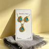 Trendy European & American Stainless Steel Earrings and Necklace Set: Light Luxury Styles