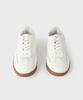 [PANICALE] White Cow Leather Sneakers M-RFO02