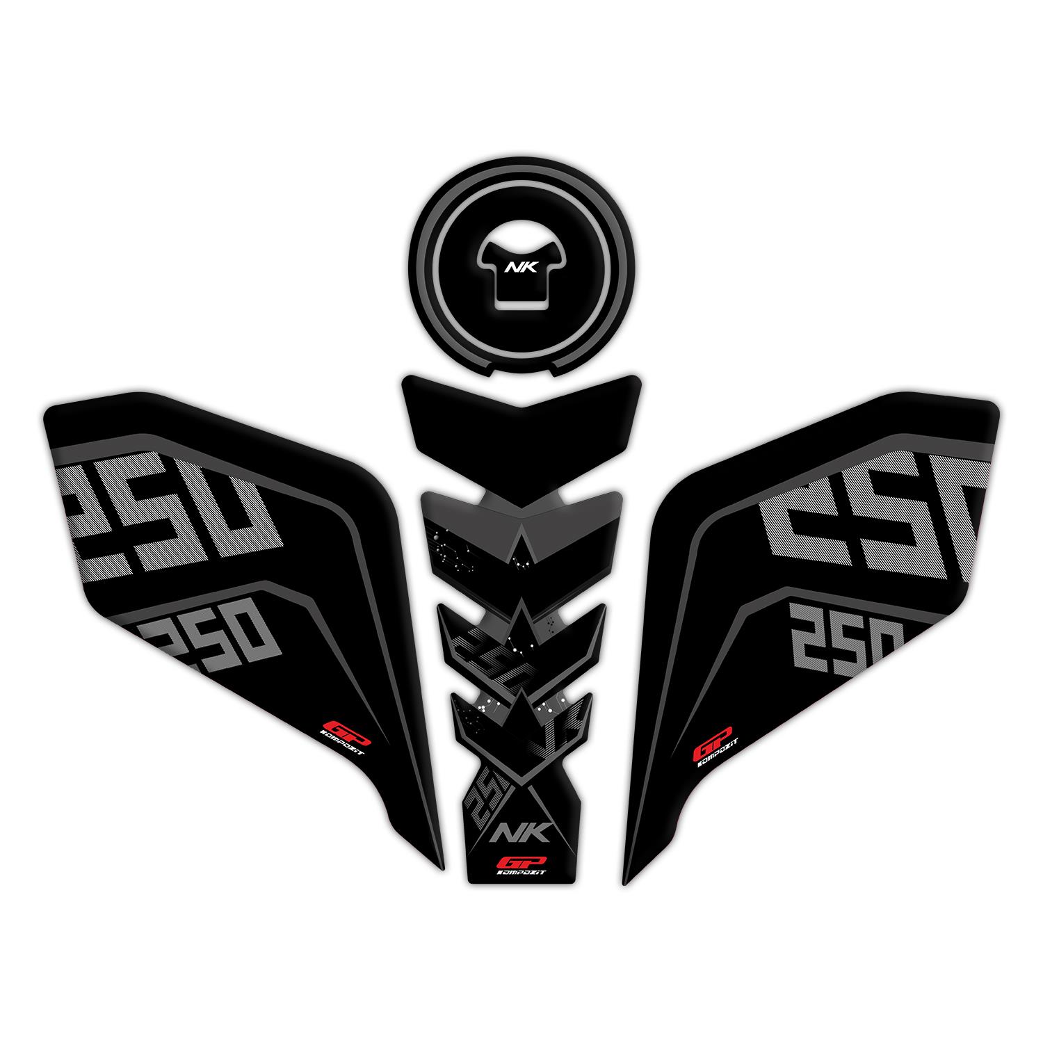 

Комплект подкладок на бак GP Composite CF Moto 250 NK 2018-2022, черный