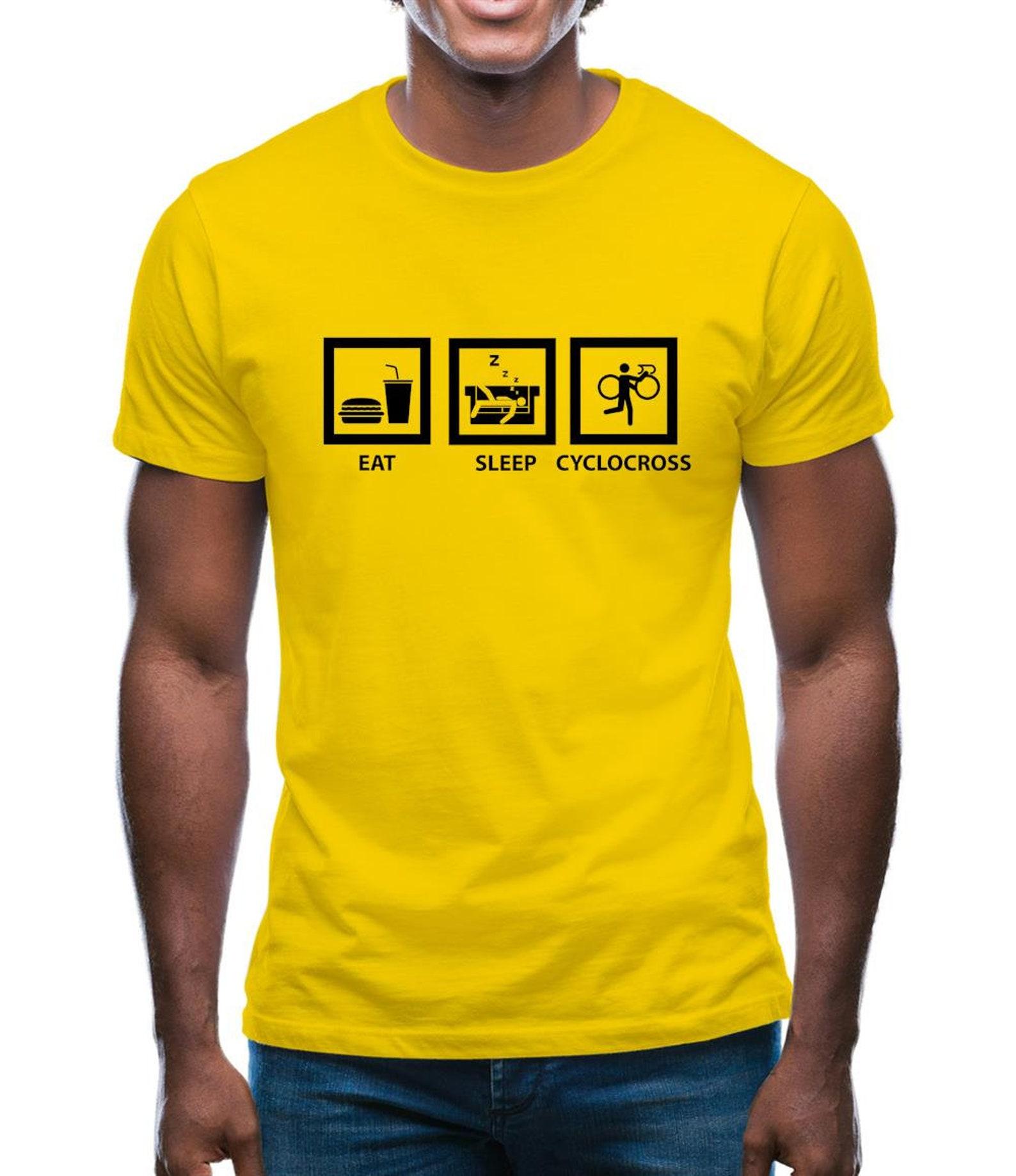 Eat Sleep Cyclocross Repeat Mens T-Shirt S