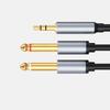 Aux Guitar Cable 6.5mm Jack To 3.5mm Audio Cable Splitter Stereo Sound Cord for Laptop, Mixer, Speaker