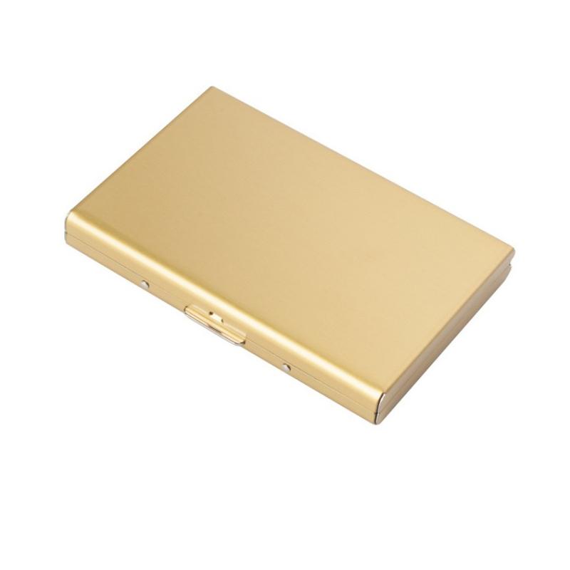 Kortlåda i rostfritt stål Kredit-ID-korthållare Affärsväska Förvaring Metallklämma Enfärgad affärspresent