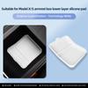 Luckeasy For Tesla Model S X - Wireless Charging Pad Central Control Pad Armrest Box Storage Pad Interior Accessories