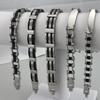Men's Stainless Steel Hip Hop Curved Plate Bracelet 