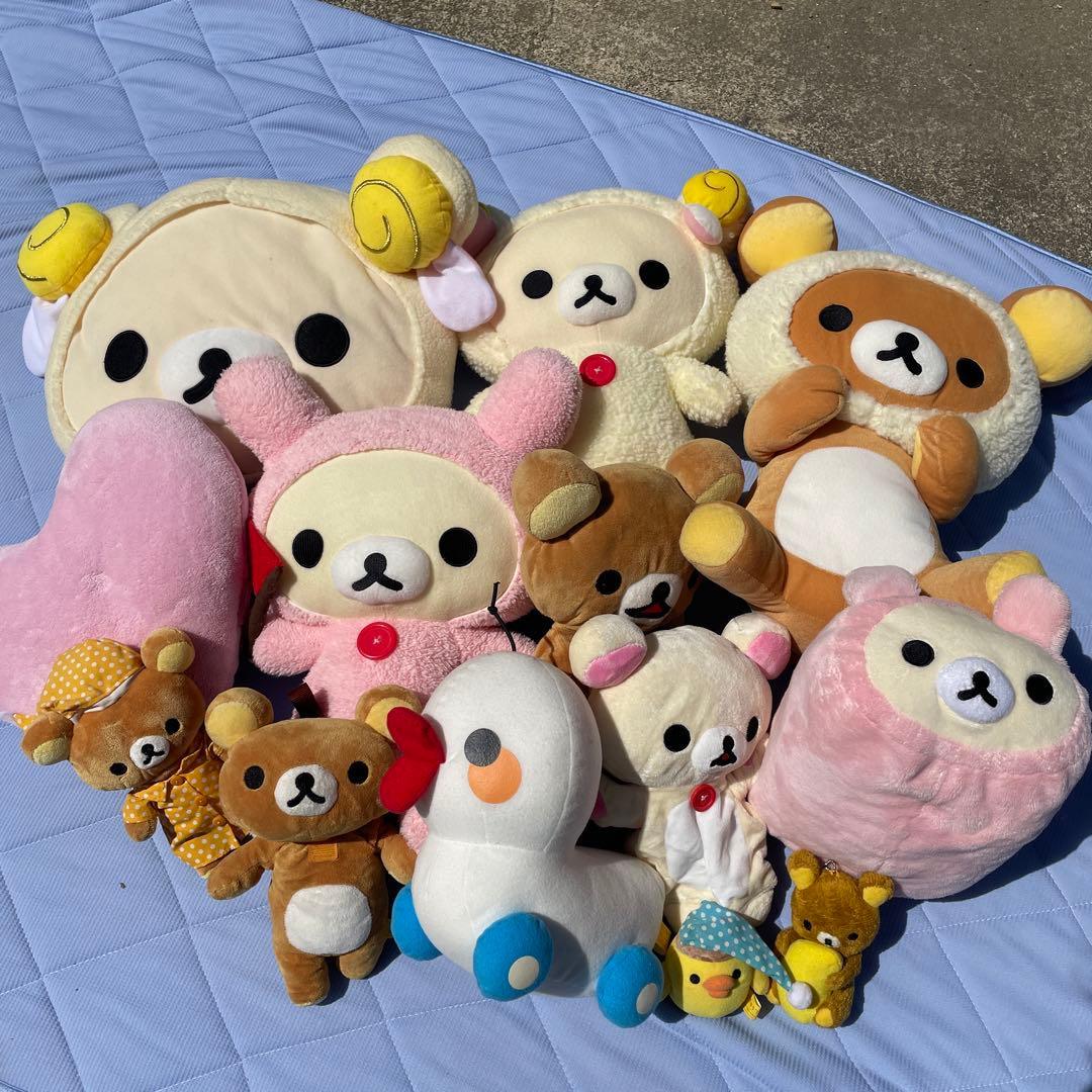 Rilakkuma Korilakkuma Kiiroitori stuffed toy set many sold in bulk used