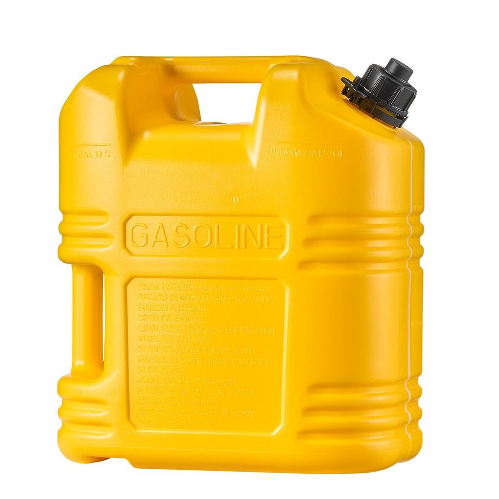 Fuel Container, 19 L, Gas Tank with Spout & Clear Scale, 15 L/min Max Flow Rate, Secure & Leak-proof, Portable Flat Fluid Container for Most Cars