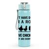 1PC I Don't Have Ducks In A Row Quote 750ml Color Plastic Sports Water Bottle Leakproof Flip Straw Lid Suitable for Sports Office Home Use