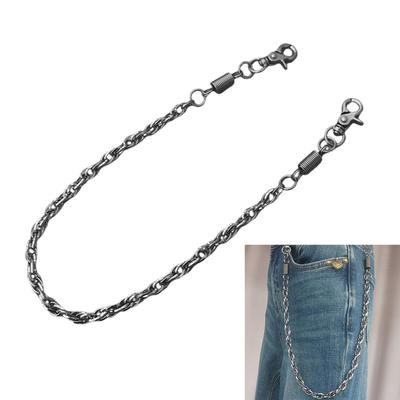 Verstellbare Länge Punk- und Hip-Hop-Stil Metall Hosenkette Accessoire für Streetwear-Enthusiasten und Trendsetter