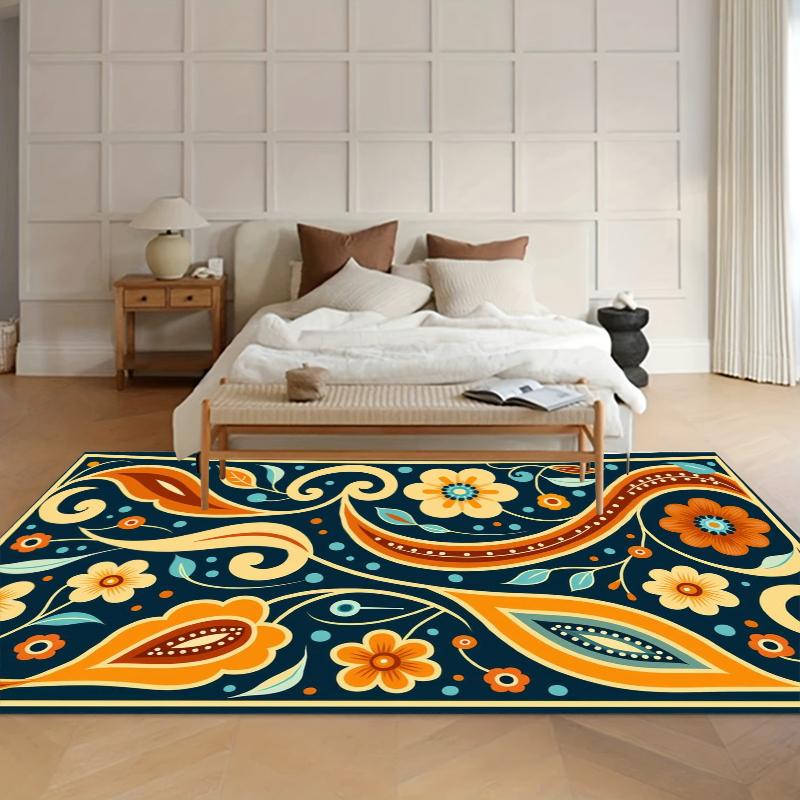 Entrance Rugs Luck Pattern Carpets Home Decor Rug Soft Carpets for Living Room Washroom Floor Mat Office Mat Bedroom Decor Tapis