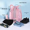 Waterproof Wet/Dry Separation Swim Bag with Shoe Compartment, Lightweight Shoulder Bag for Fitness, Yoga, or Outdoor Travel.
