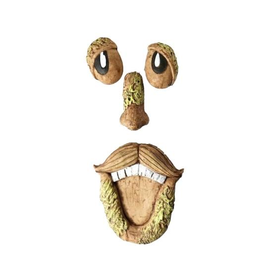 Yousheng Decorative Ornament, Imitation Bark Design Carved Table Decoration, Living Room Bedroom Office Balcony Courtyard Windowsill