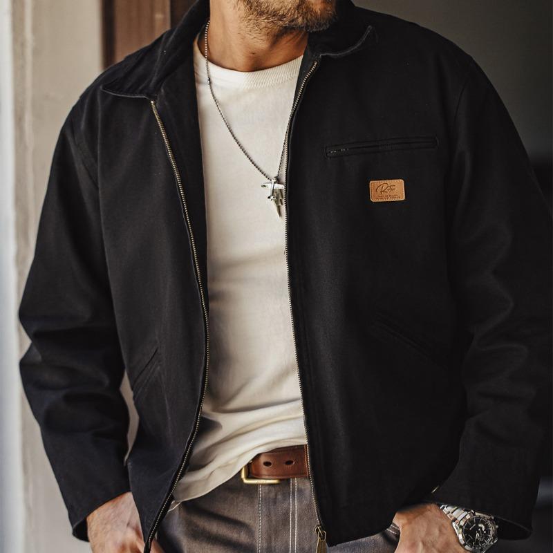 Autumn New Men's American Style Retro Jacket Canvas Laps Coat