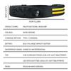 LED Headlight Sensor With Built-in Battery Head Flashlight USB Charging Work Light Super Bright Headband
