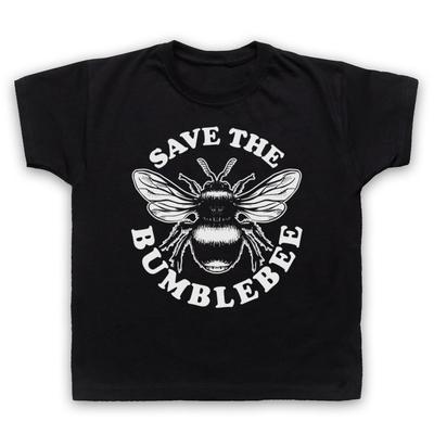 Rettet die Hummel Tierschutz Protest Slogan Biene Kinder Kinder T-Shirt