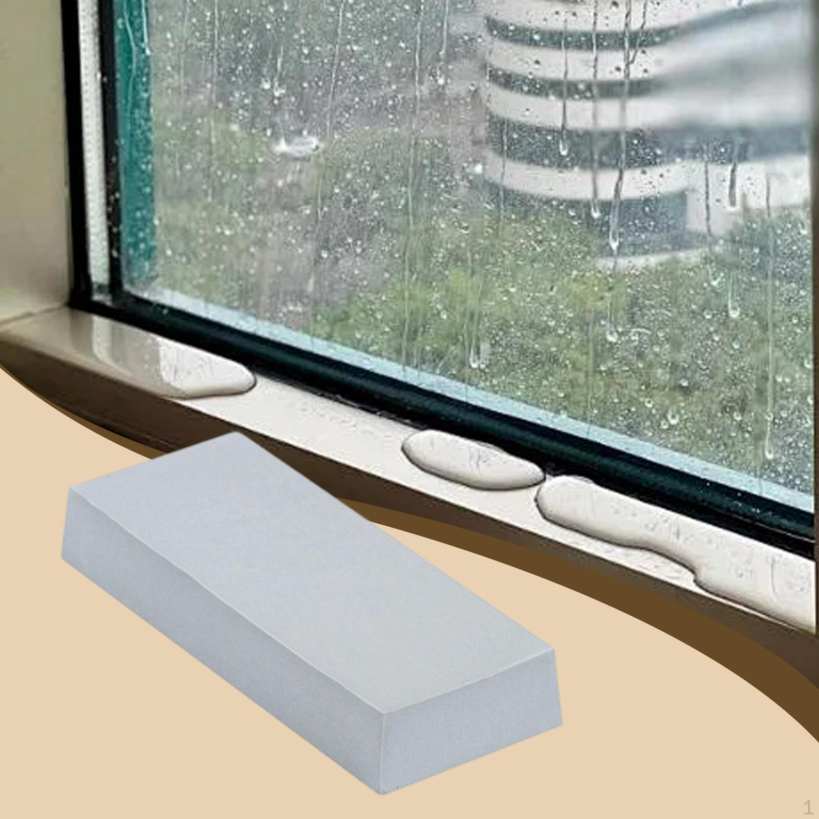 Впитывающая губчатая подкладка для подоконника Впитывающая полоска для домашнего использования Легко чистить Абсорбер Подоконник 17x7x3cm