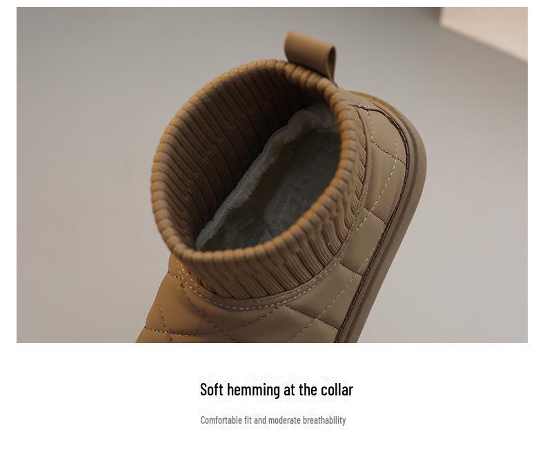 BRM881 Bottes de Neige pour Femmes Augmentant la Taille, 2024 - Couleur Unie, Tout-Allant, Doublure en Velours Chaude et Tendance