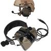 Noise Reduction Ear Muffs 7.1mm Plug Hunting Headset with Detachable Mic for   UV9R UV9R PLUS UVXR BF9700(Black )