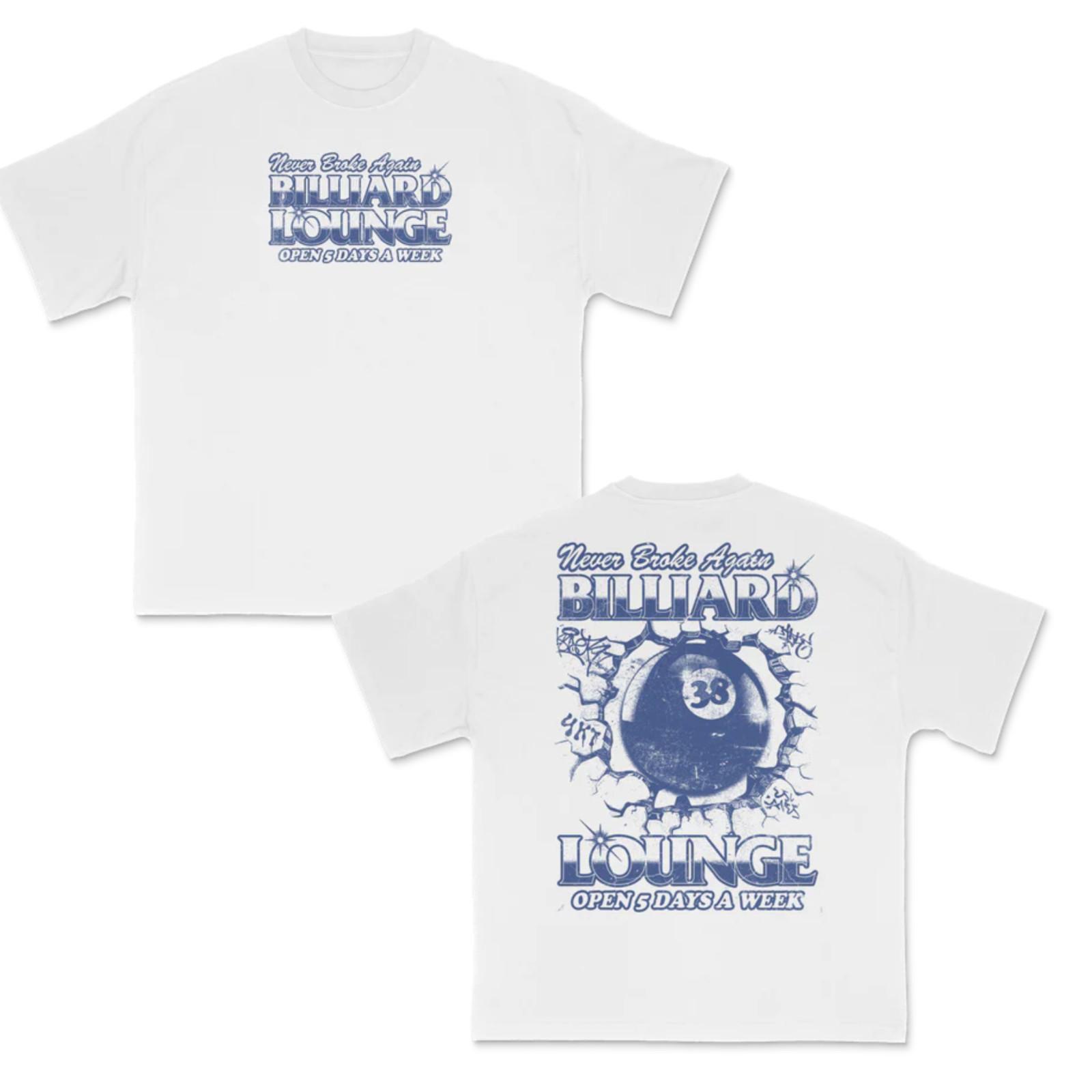 Never Broke Again Youngboy BILLIARDS Unisex T-shirt Heavy Cotton Reprint S