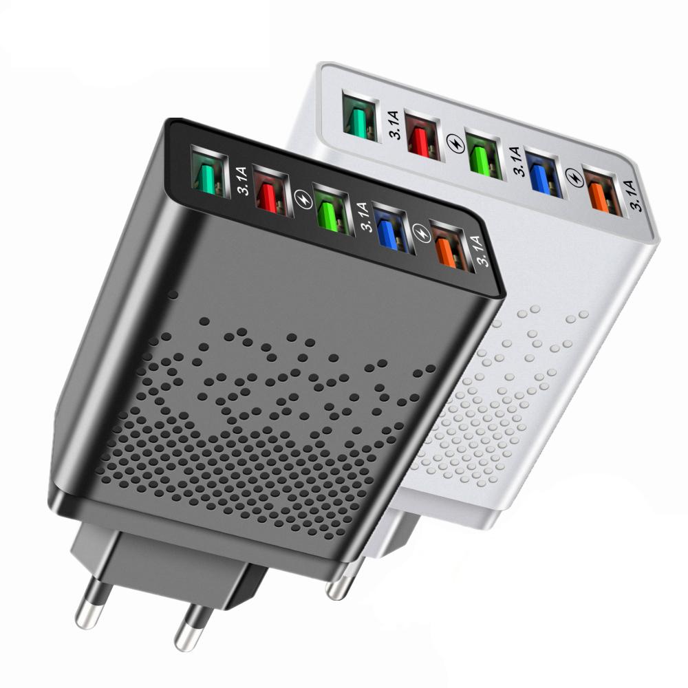 

5 портов USB зарядное устройство 68 Вт быстрая зарядка ЕС/США вилка настенное зарядное устройство для iPhone Samsung Xiaomi телефон быстрое зарядное устройство адаптер питания EU