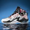 Basketball Shoes Boys Sneakers Air Cushion Shock Absorption Lightweight Medium Help Foot Protection Teenagers Medium Shoes High Top Shoes