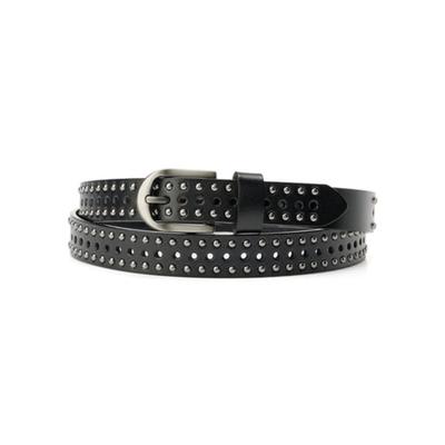 FEIHEI Stud Leather Belt (black)
