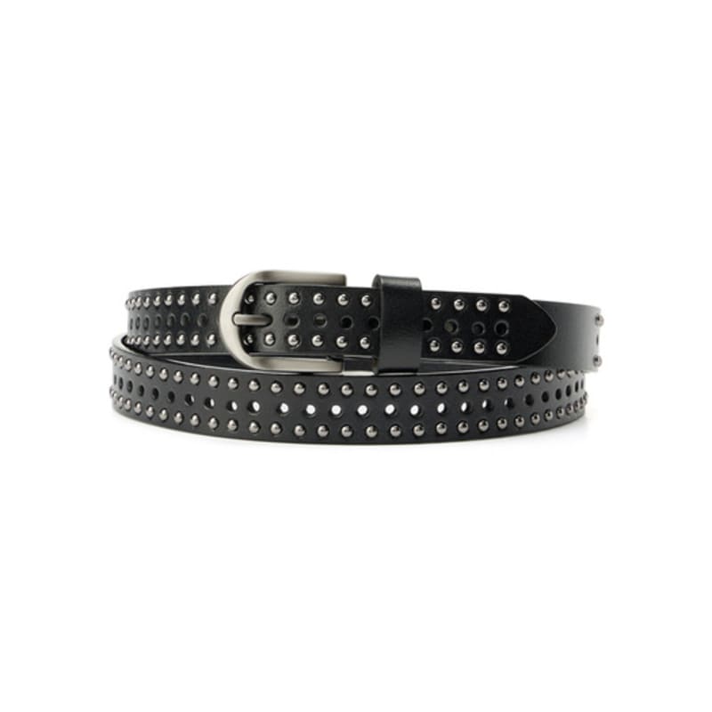 FEIHEI Stud Leather Belt (black)