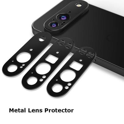 Para Google Pixel 9 Pro XL Círculo de Cámara de Lujo Anillo Protector Metálico para Lente de Cristal Funda Antiarañazos Protector Parachoques