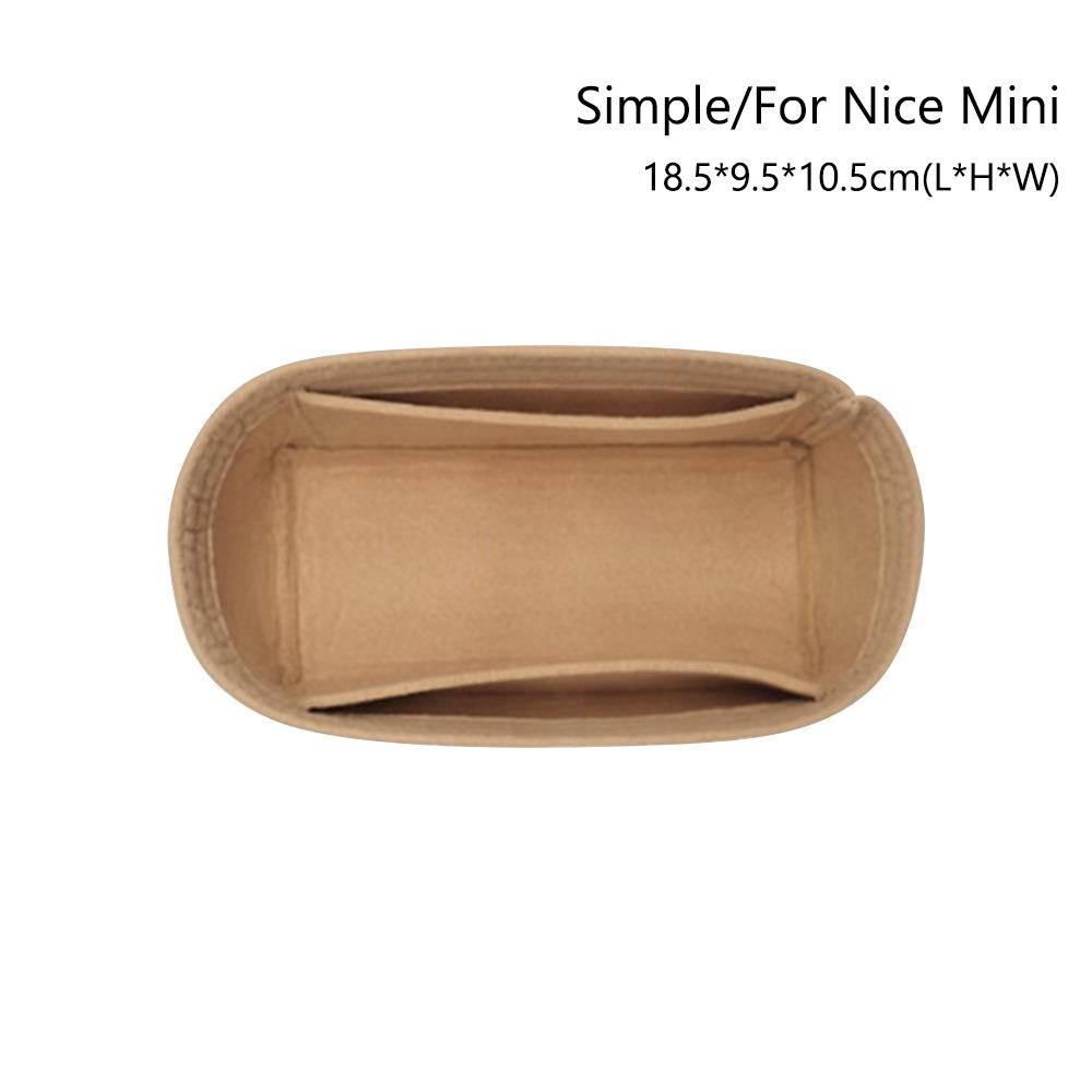 

Felt Handbag Insert Bag Bag Support Storage Purse Liner Portable Organization Bag Organiser for For LV Nice Nano/Mini/BB