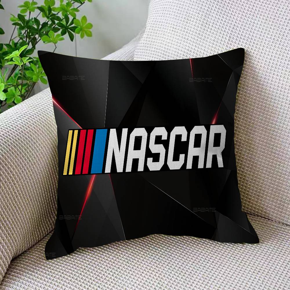 N-NASCARS Racing Car Cushion Cover Inches Farmhouse Decor Home Throw Pillow Covers For Couch Decorations