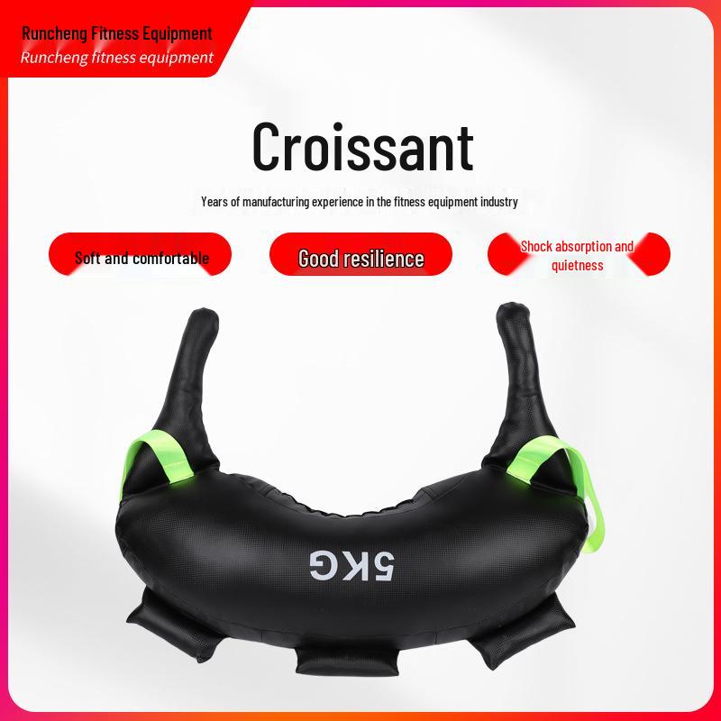 Weighted Croissant Training Backpack: Home Gym Fitness Sandbag for Squats & Weightlifting 5kg