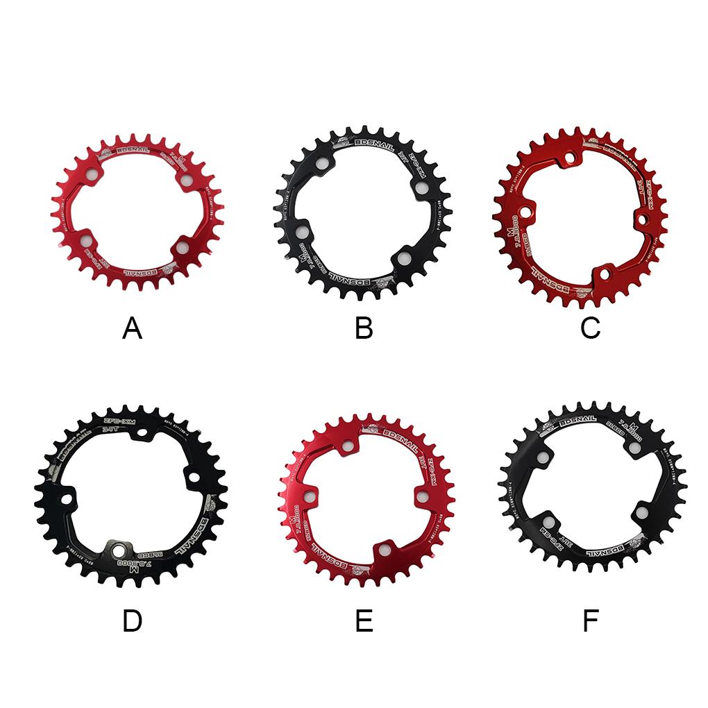 Round Oval Wear-resistant Crankset Wide Single Chain Ring Chainwheel Tooth Plate 4 Pieces Sprocket Bolts M7000 M9000