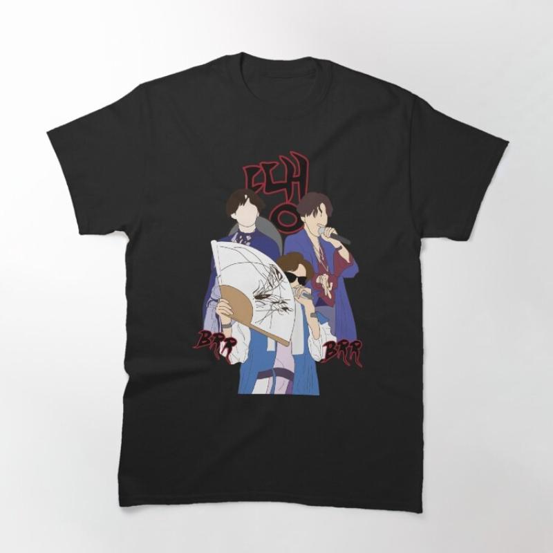 army bomb Ddaeng album unisex 100cotton shirt Y2k 2026 summer New ONeck Short Sleeve hip hop oversized Unisexs Tshirt fan gifts