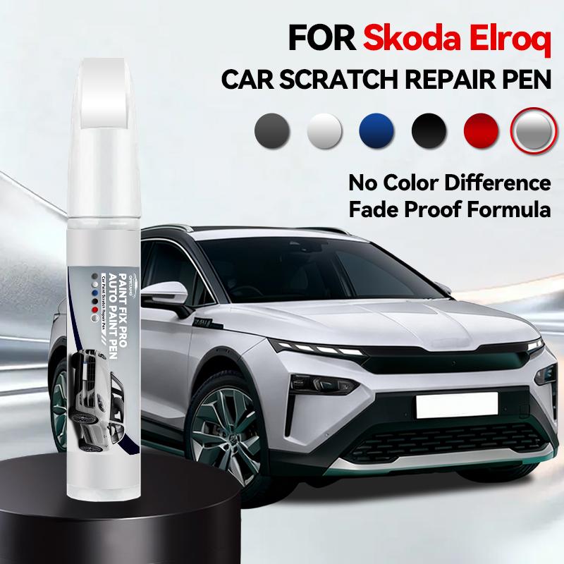 

OPRTAMG Purpose Vehicle For Skoda Elroq 1990-2026 Paint Repair Pen Touch Up Scratch Remover DIY Auto Accessories Black White Sil срібний
