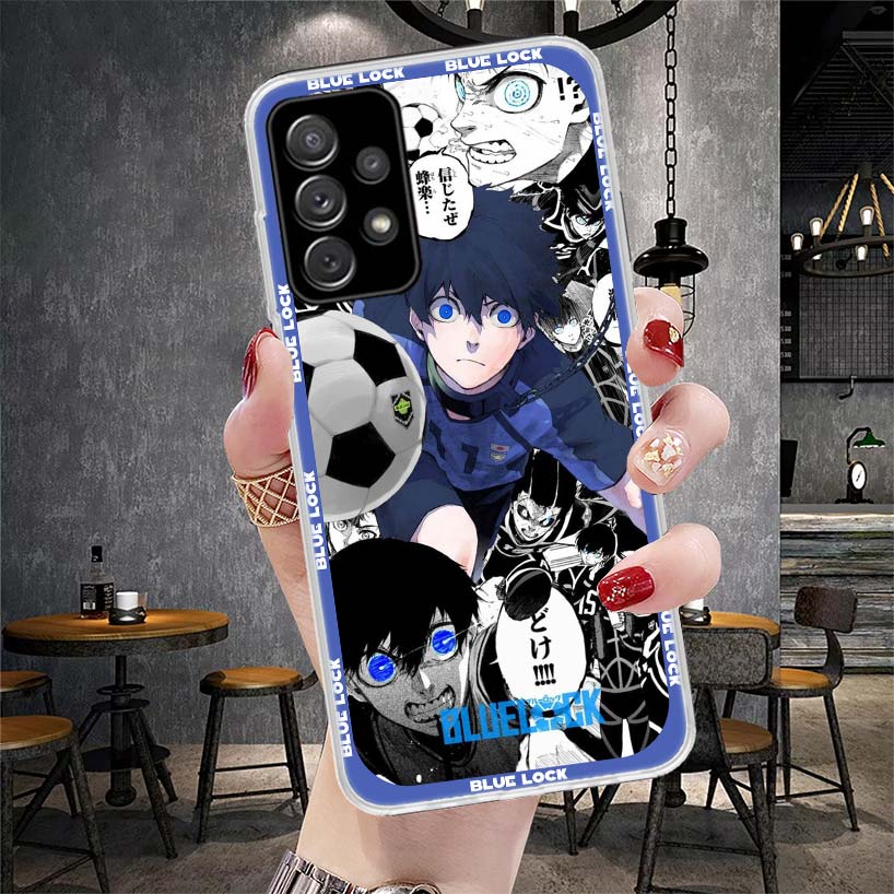 Anime Blue Lock Phone Case For Samsung Galaxy A12 A22 A32 A52 A72 A02S A51 A50S A71 A70 A31 A20S Note 20 Ultra S10 A10S Galaxy A