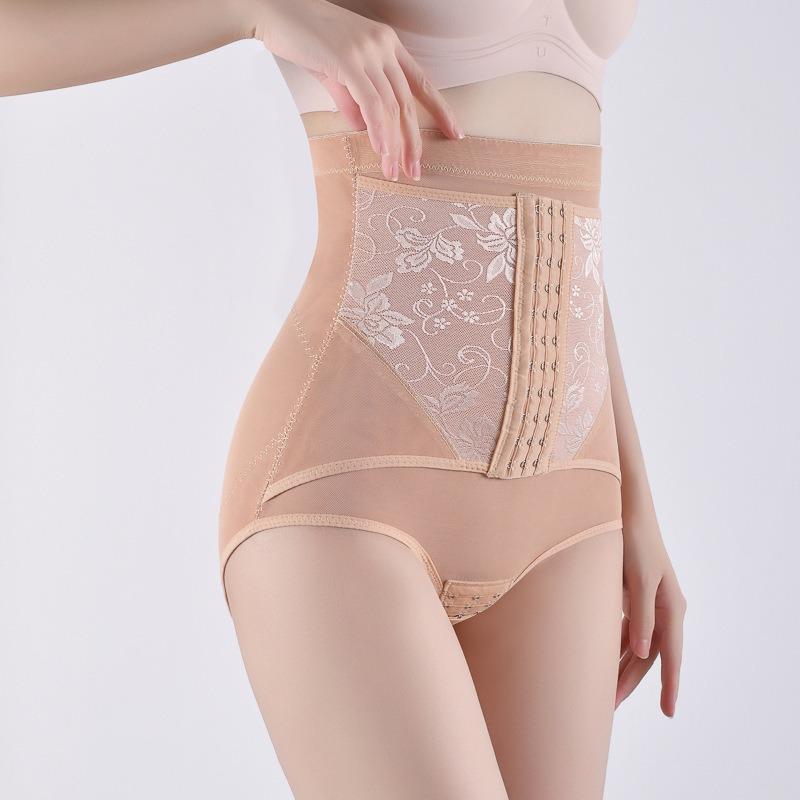 Thin Lace High Waist Postpartum Shapewear Pants Tummy Control Butt Lifting