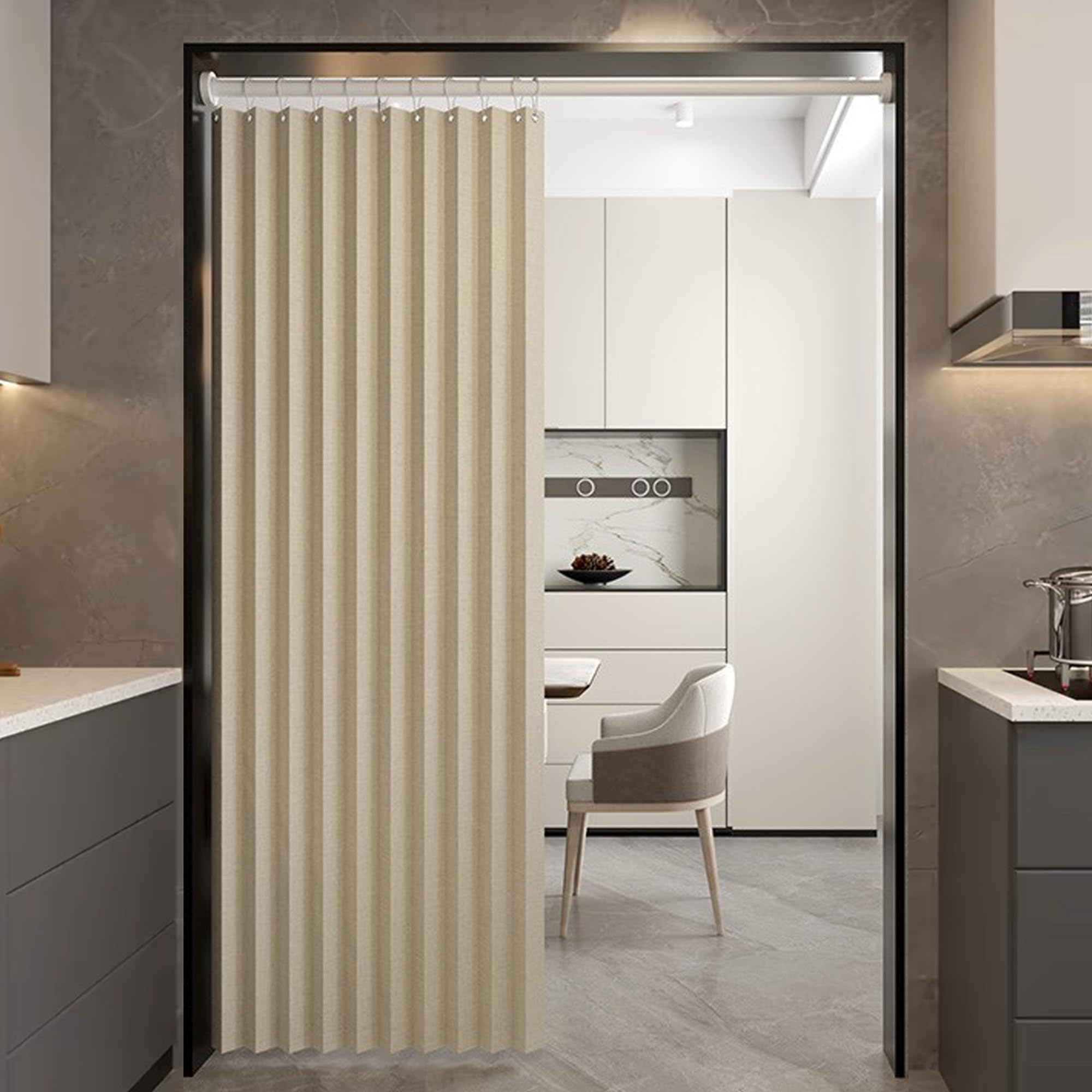 

Перегородка для комнаты Muikayo Тепловая Холодная Орган Тепло Свет Энергия Скандинавская Комната Память Легкая Конфиденциальность УФ Прочная Машинная Подходящая для Гостиной Ширина 100 см x