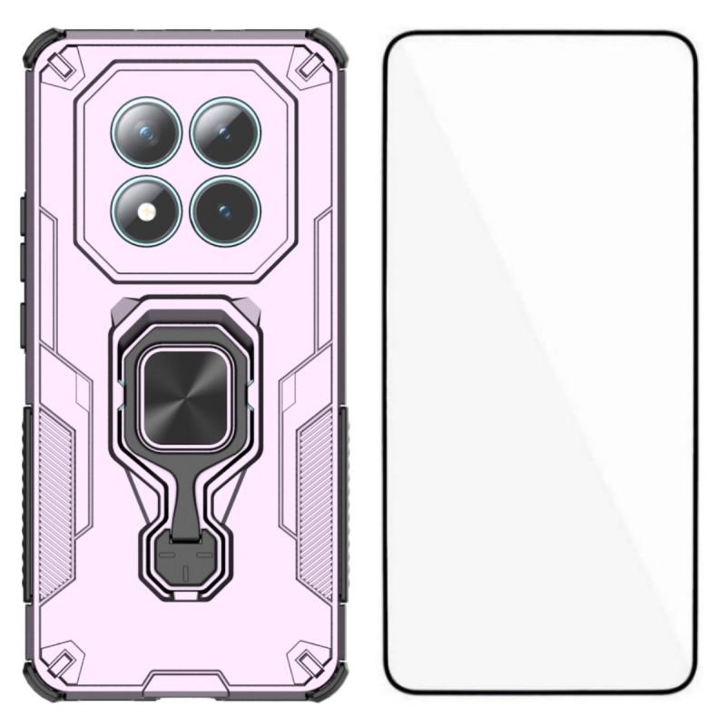 Para Xiaomi Poco M8 5G/Redmi Note 15 5G (Global) Capa de Telefone WANLONFENG PC TPU Capa Traseira Suporte com Vidro Temperado
