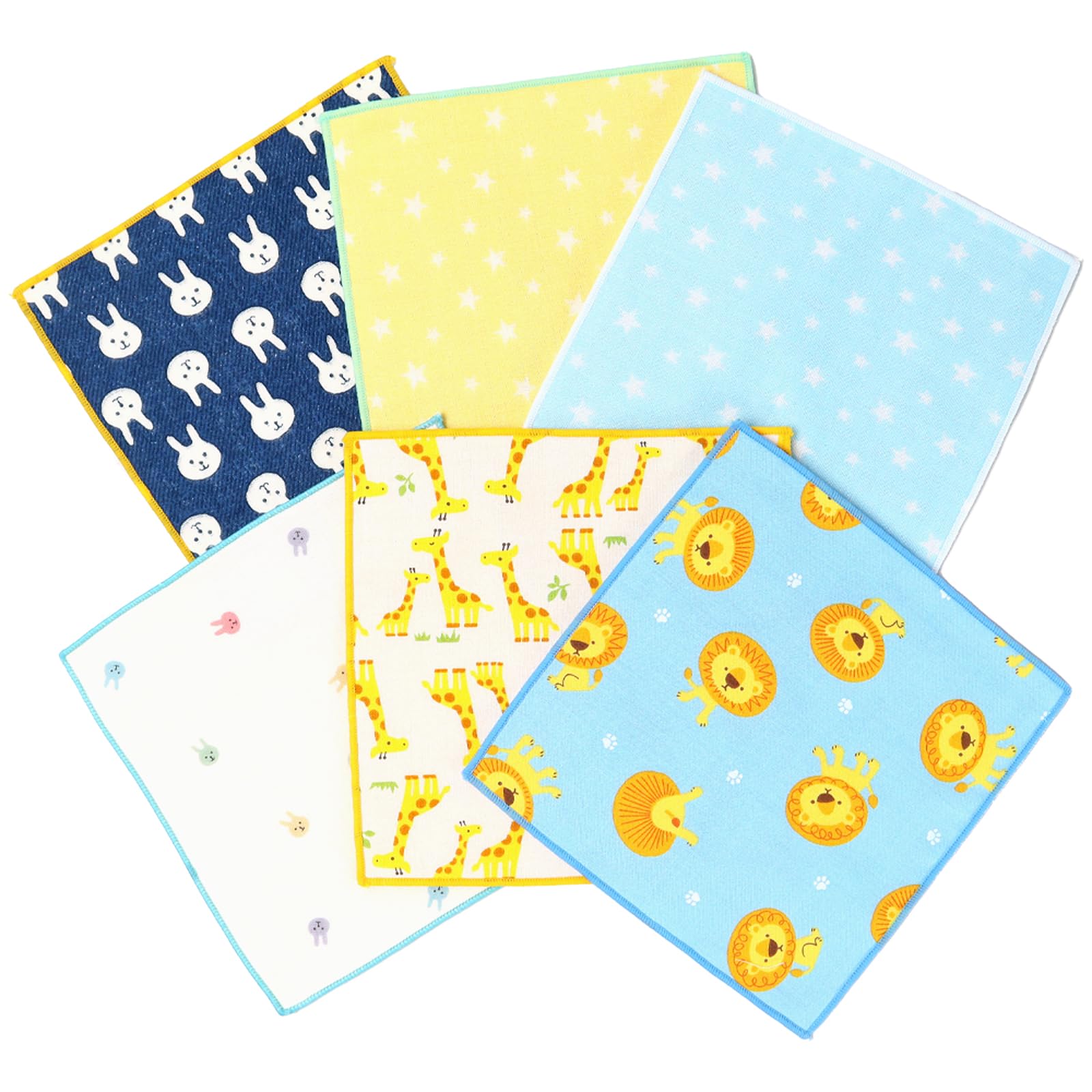 

Cluster Kids Mini Set of 6 in Gauze Cute Patterned Mini POP Square Set [cluster] Handkerchiefs, [Made Japan] Handkerchiefs, Handkerchiefs,