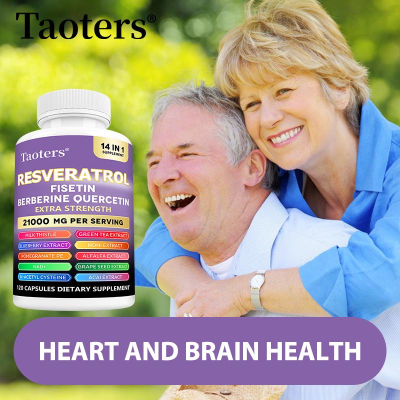 Resveratrol Fisetin and Berberine Supports Skin Health 120 Capsules