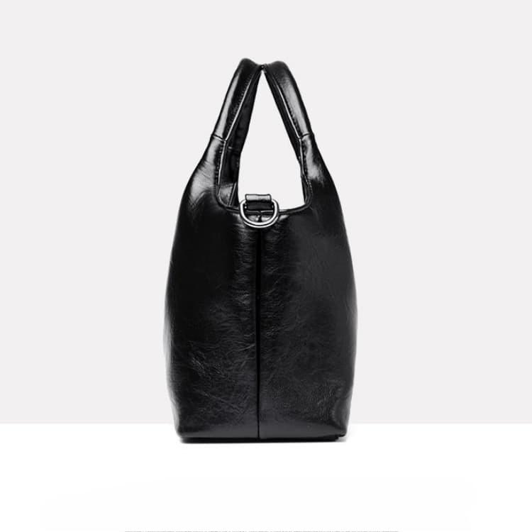 Soft Leather Retro Bag Women's Portable Tote Bag